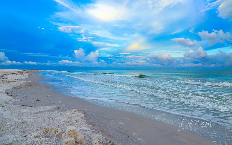 sandy beach next to the ocean