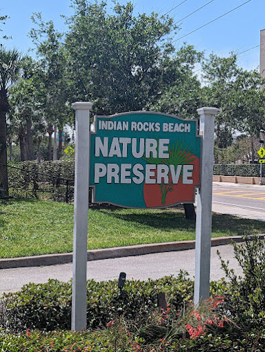 Indian Rocks beach nature preserve sign