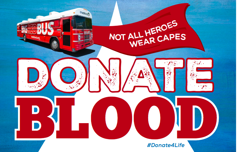 Not all heros wear capes donate blood